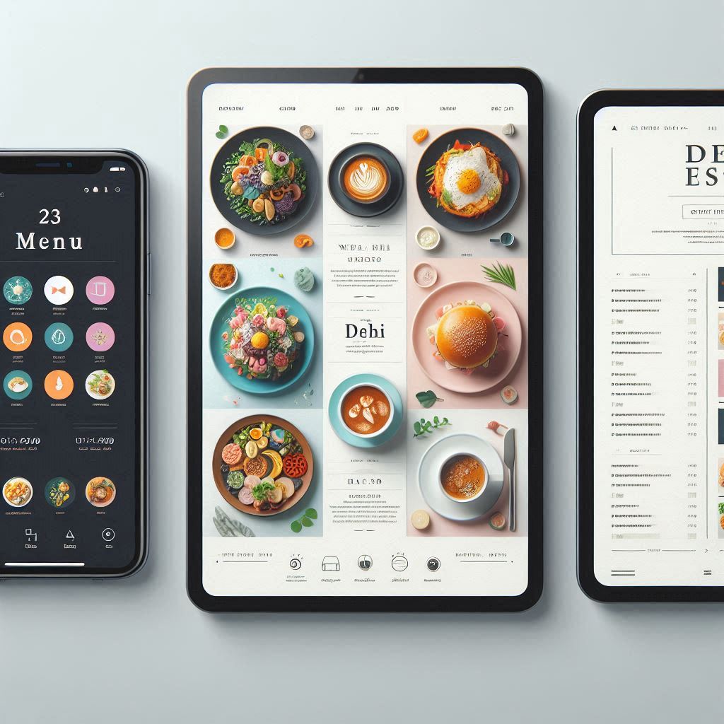 منوی دیجیتال رستوران دایان با قالب "منو لایت"